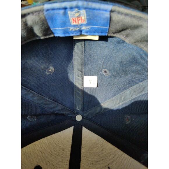 Wool Cap Men's Size 7 1/8 Reebok Fitted Chicago Blue Team Apparel Cap - Picture 4 of 4